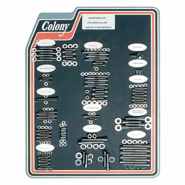 取寄せ ボルトキット コロニー Bolt Kit - Complete/Motor - Socket-Head - '99-'06 Touring 1001P DS189712