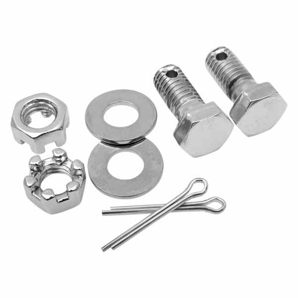 取寄せ Chrome Stock HEX-HEADハードウェアキット コロニー Anchors - Caliper - Rear - FLFX 9106-8 DS189810