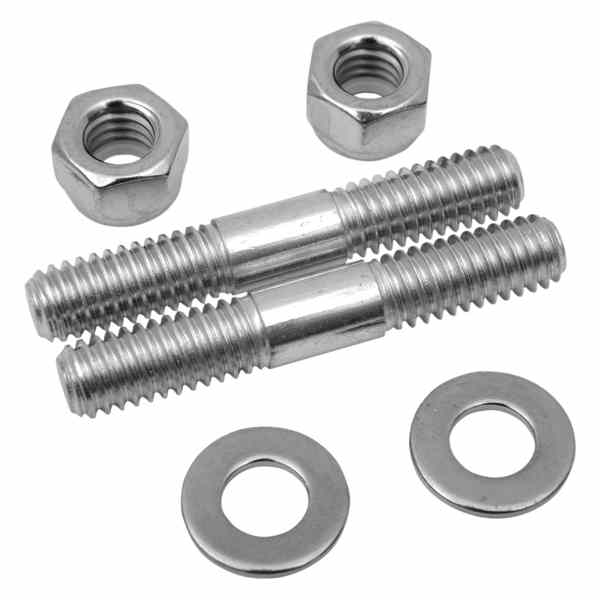 取寄せ ナット付きフォークスライダーボトムキャップスタッド コロニー Fork Slider Bottom Cap Studs with Nut - 35 mm - Showa Forks 8826-6 DS189814