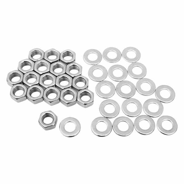 取寄せ Chrome Stock HEX-HEADハードウェアキット コロニー Nut Kit - Rocker Box - Big Twin - Chrome 8608-36 DS189950