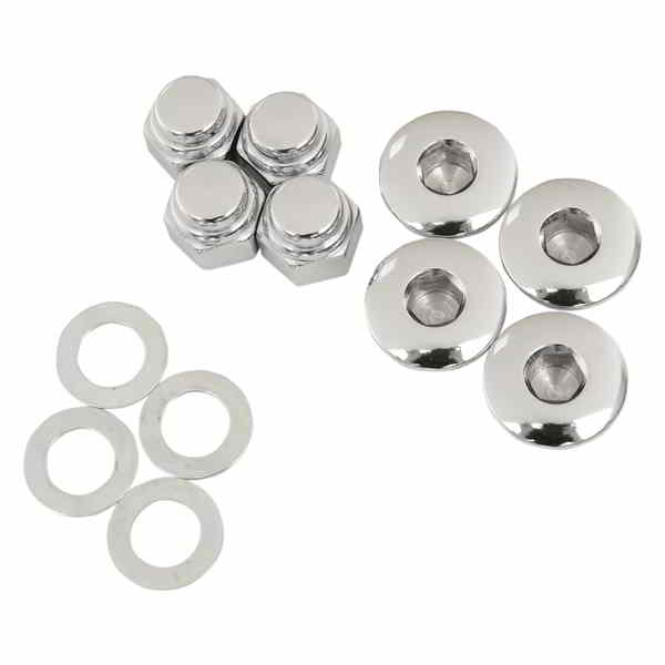 取寄せ クロム交換用ロッカーシャフトエンドプラグとナット コロニー Rocker Shaft End Plug - Big Twin 8224-8 DS190773