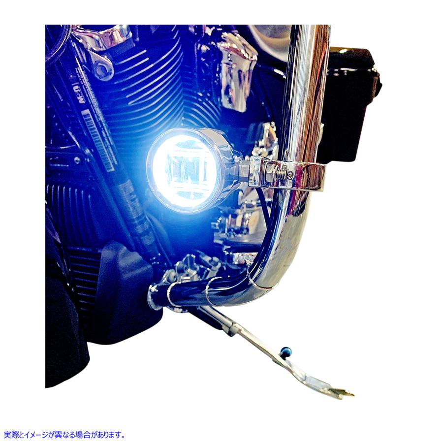 取寄せ ProbeamRLEDハローフォグランプ カスタムダイナミクス LED Fog Light - BCM - Chrome PB-FOG-BCM-C 20012196