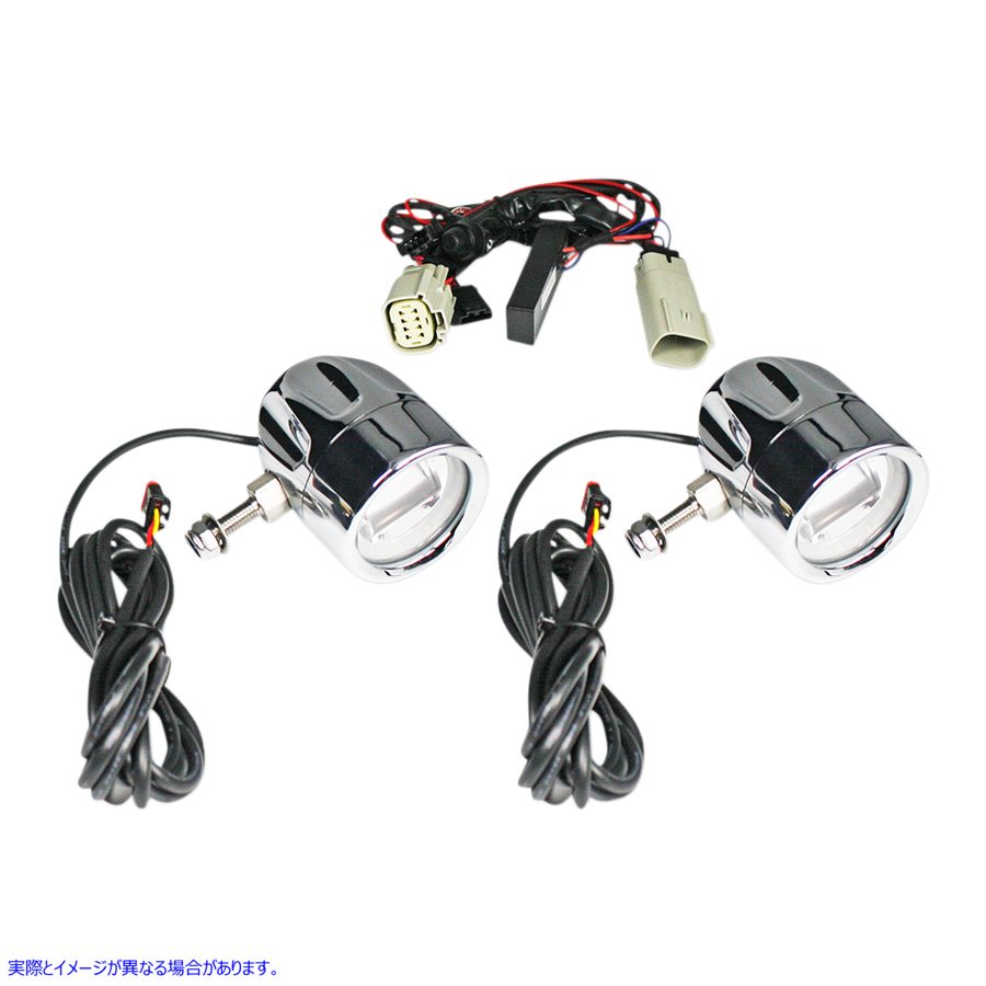 取寄せ ProbeamRLEDハローフォグランプ カスタムダイナミクス LED Fog Light - Trike - Chrome PB-FOG-TKE-C 20012204