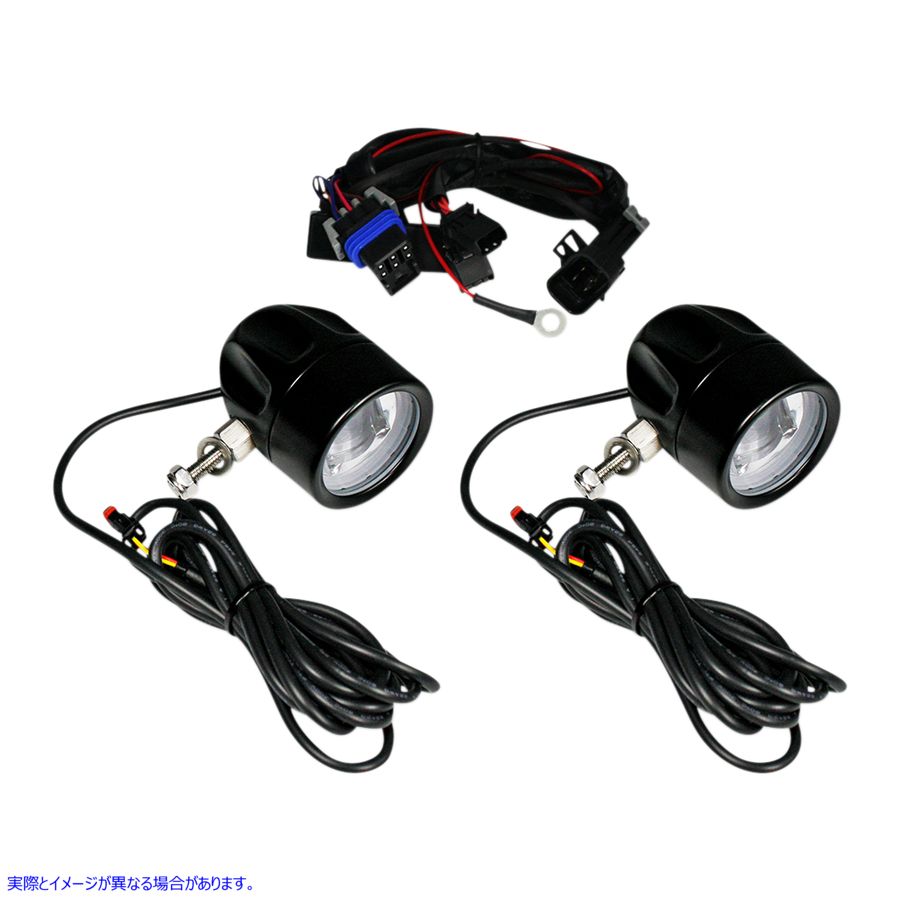 取寄せ ProbeamRLEDハローフォグランプ カスタムダイナミクス LED Fog Light - Indian - Black PB-FOG-IND-B 20012205