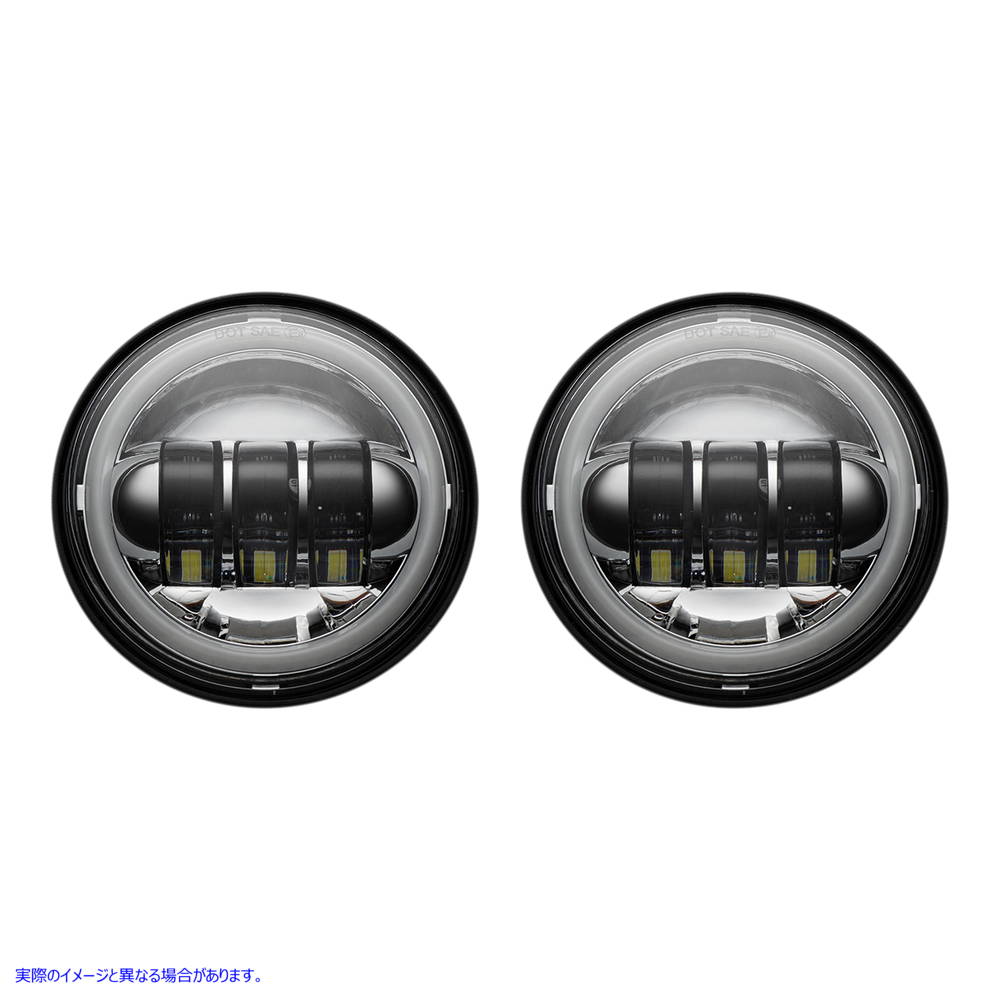 取寄せ Proglow?4.5 色を変えるハローでパスランプ カスタムダイナミクス 4.5 Passing Lamps - Chrome PG-45-C 20012420