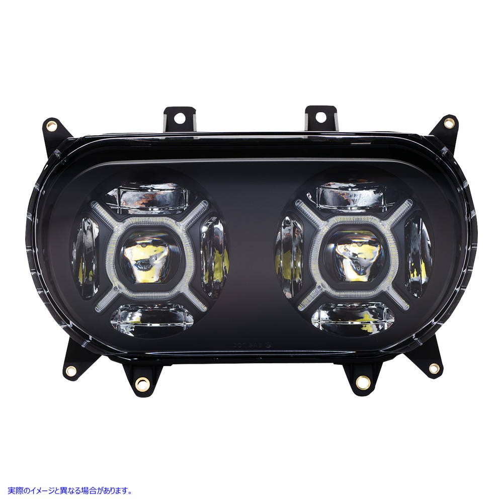 取寄せ Proglow?Double-X LEDヘッドライト カスタムダイナミクス ProGLOW? Headlight - Black - Road Glide PG-RG-B 20012605