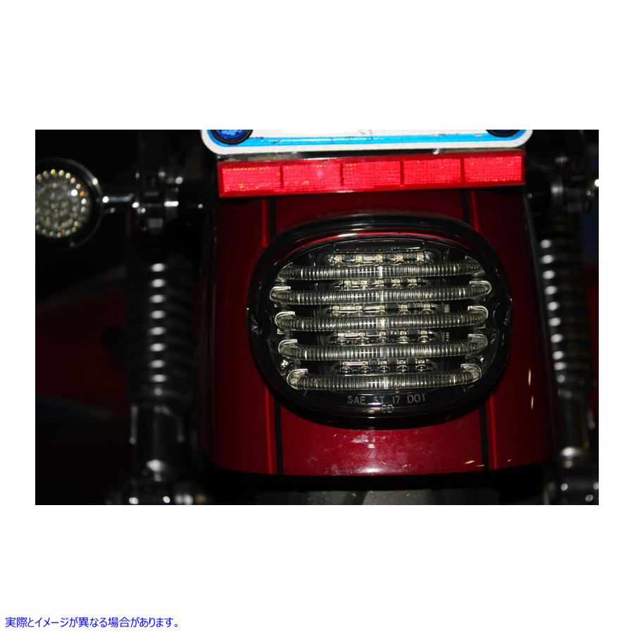 取寄せ ProbeamRLowProfileLED Taillightキット - トップタグライト付き カスタムダイナミクス Taillight - without License Plate Illumination Window - Smoke PB-TL-LP-S 20101365
