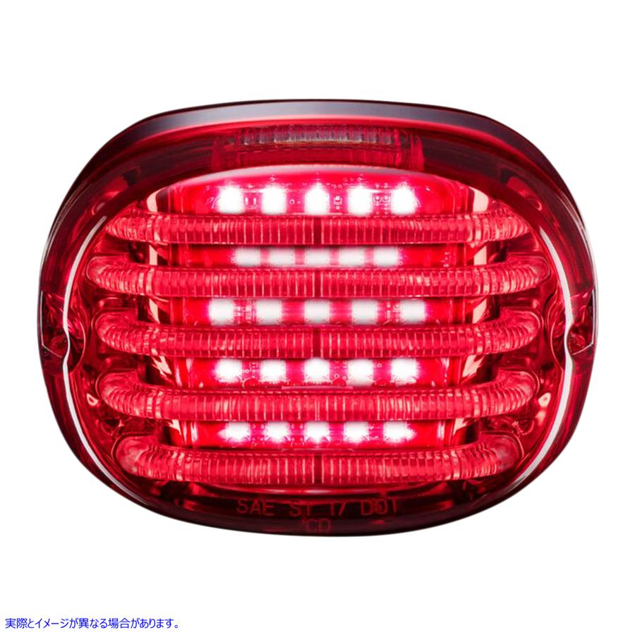 取寄せ ProbeamRスクエアバックLED Taillightキット カスタムダイナミクス Taillight - with License Plate Illumination Window - Red PB-TL-SBW-R 20101366