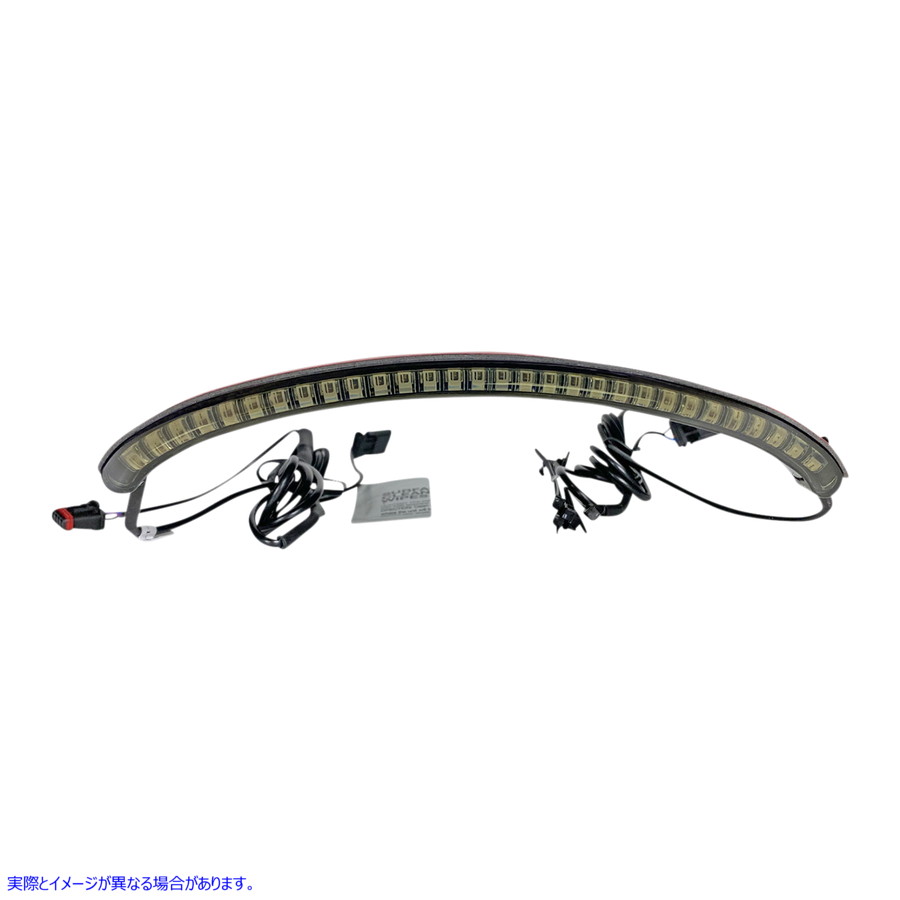 取寄せ ターン信号と統合されたテールライト カスタムダイナミクス LED Taillight with Turn Signal - Smoke CD-FATBOB-S 20101406