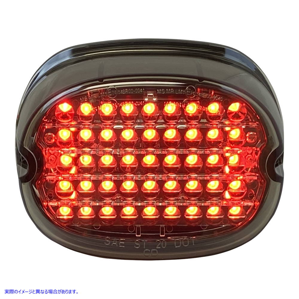 取寄せ ロープロファイルLED Taillight カスタムダイナミクス Taillight - No Window - Smoke CD-TL-NW-S 20101434