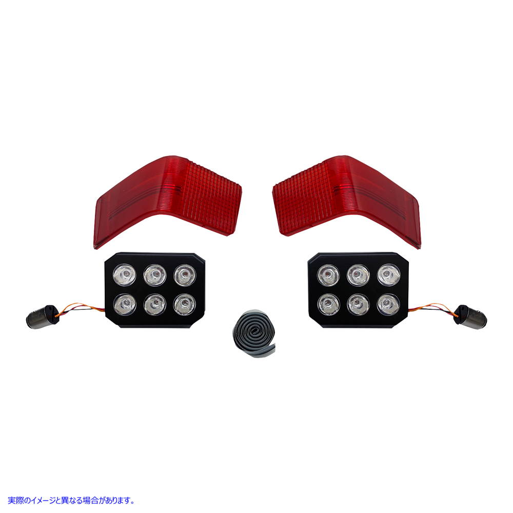 取寄せ レンズ付きのLEDツアーパックラン/ブレーキライト カスタムダイナミクス LED Light - Tour-Pak - Red CD-TP-13-R 20101489