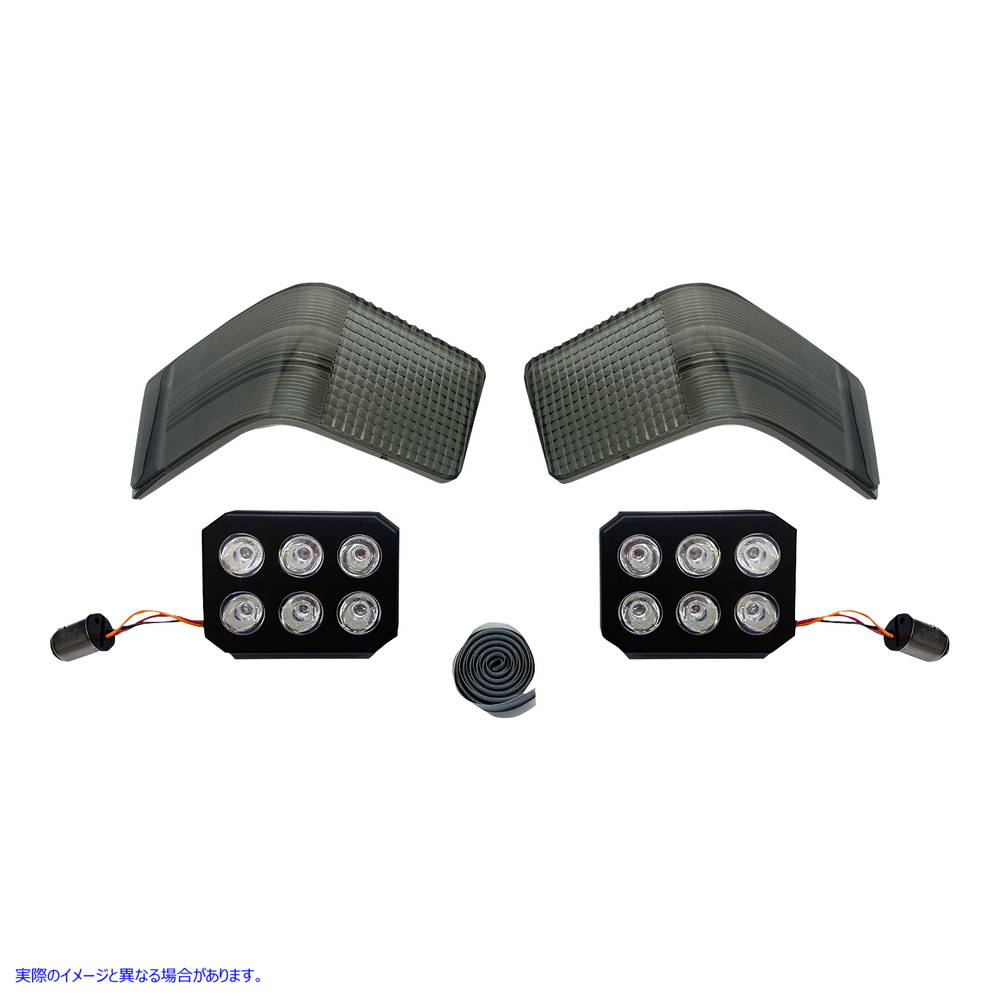 取寄せ レンズ付きのLEDツアーパックラン/ブレーキライト カスタムダイナミクス LED Light - Tour-Pak - Smoke CD-TP-13-S 20101490