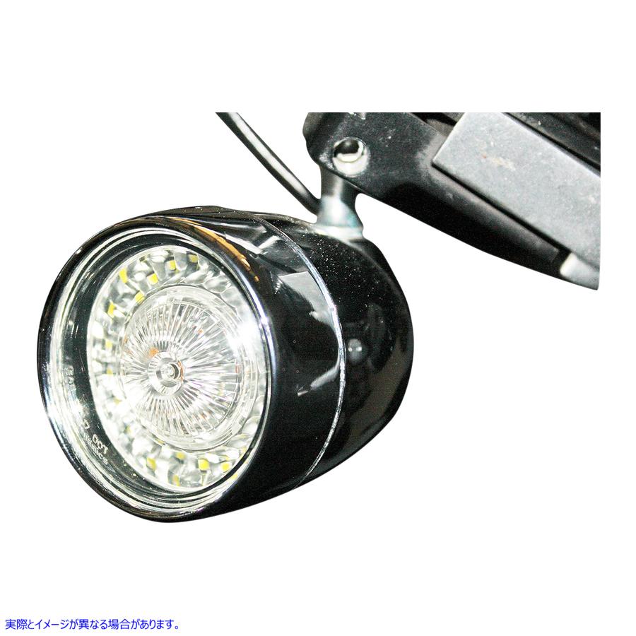取寄せ PROMAMRRINGZBULLET BEZEL LEDターン信号 カスタムダイナミクス Bullet Turn Signal - 1157 - Chrome - Smoke Lens PB-BB-AW-1157CS 20201591