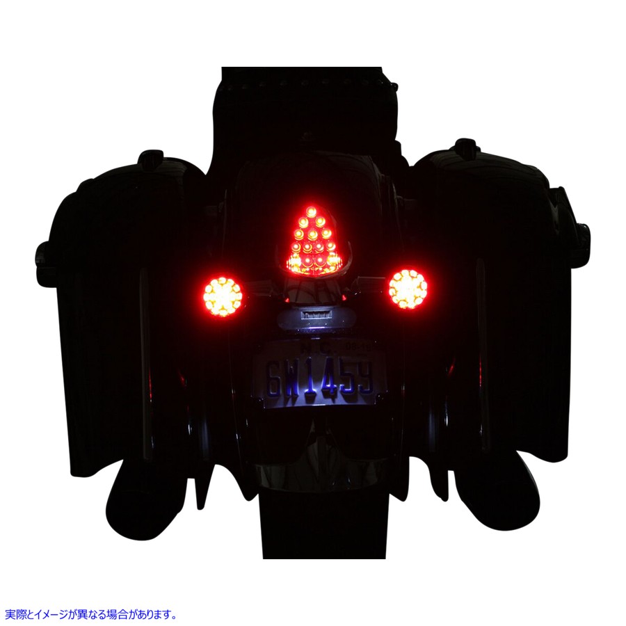 取寄せ ProbeamRLEDIndianRのターンシグナル カスタムダイナミクス ProBEAMR Turn Signals - Black/Red PB-IND-RTS-R-B 20201745
