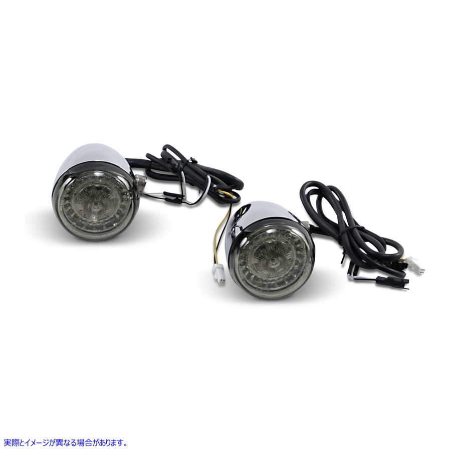 取寄せ ProbeamRDynamicRingz?LEDフロントターン信号 カスタムダイナミクス ProBEAMR Turn Signals - Chrome - ECE PB-IND-ECE-AW-C 20201795