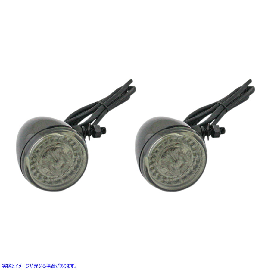 取寄せ ダイナミックリングフロントターン信号 カスタムダイナミクス Front Turn Signal - Universal - Black PB-UNV-ECE-AW-B 20201796