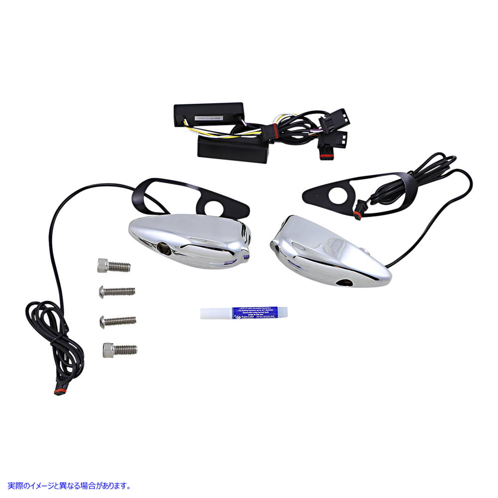 取寄せ Probeam Road Glide Turn Signals カスタムダイナミクス Turn Signal - FLTR - Chrome PB-RG-TS-15-C 20201872