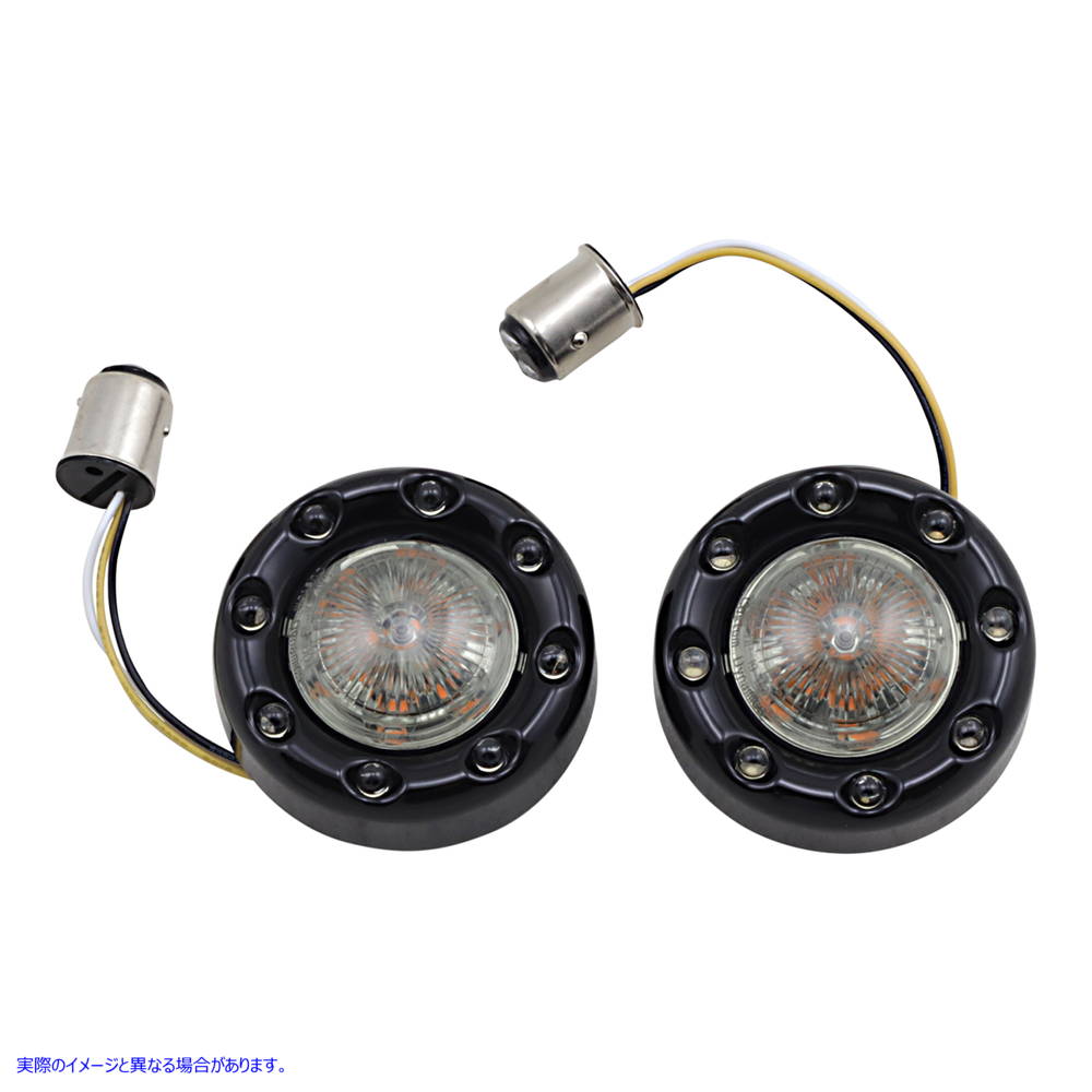 取寄せ ProbeamRBulletRingz?1157フロントターン信号 カスタムダイナミクス Bullet Turn Signal 1157 - Black - Smoke Lens PB-BR-AW-57-BS 20201873