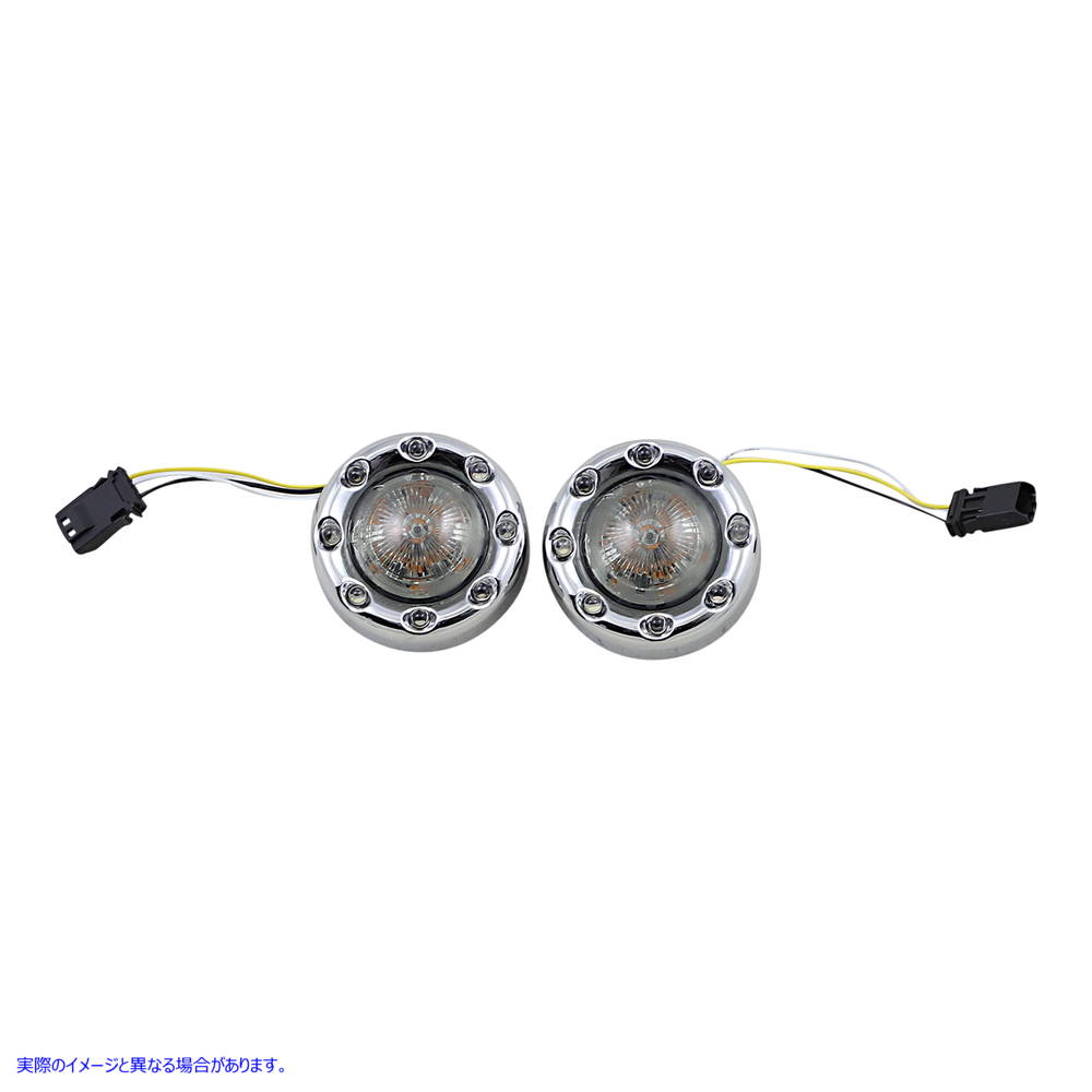 取寄せ ProbeamRBulletRingz?1157フロントターン信号 カスタムダイナミクス Bullet Turn Signal JAE - Chrome - Smoke Lens PB-BR-AW-JAE-CS 20201876
