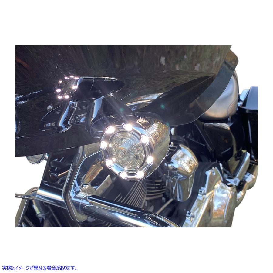 取寄せ ProbeamRBulletRingz?1157リアターンシグナル カスタムダイナミクス Bullet Turn Signal 1157 - Chrome - Smoke Lens PB-BR-RR-57-CS 20201880