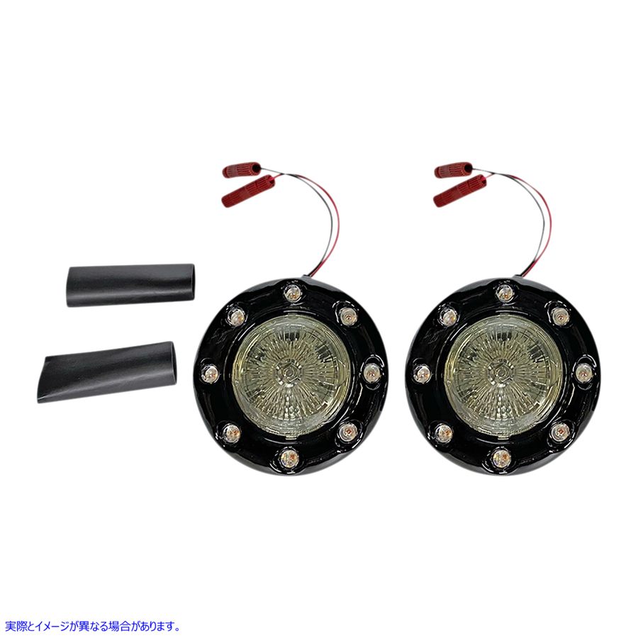取寄せ ProbeamRBulletRingz?LEDスカウト用のリアターン信号 カスタムダイナミクス ProBEAMR Bullet Ringz? LED Turn Signals - Black/Smoke PB-BR-RR-IND-BS 20201886