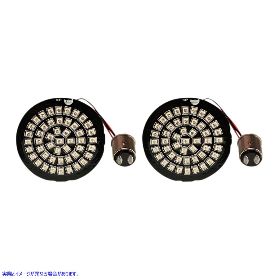 取寄せ GenesisR4レッドリングLEDターンシグナルインサート カスタムダイナミクス LED Rear Turn Signal Insert - Red - 1157 GEN-4-RR-1157 20201909