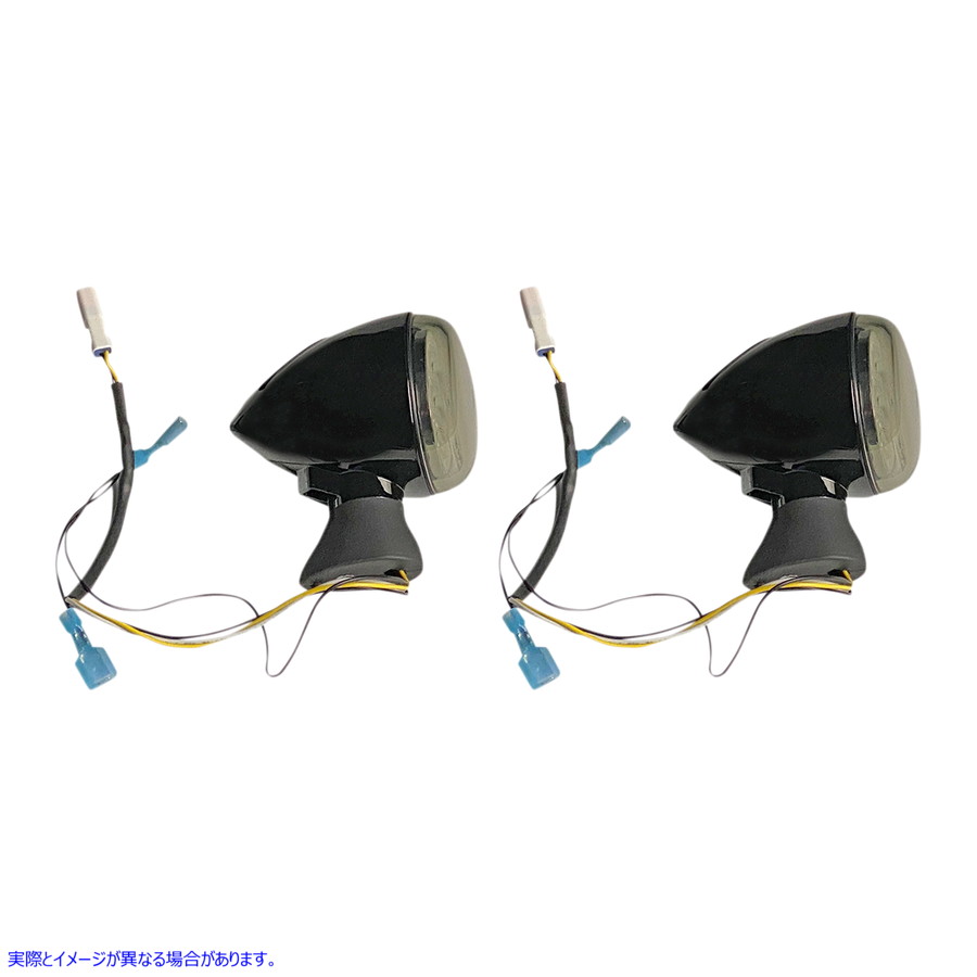 取寄せ ProbeamRYnamicRingz?フロントLEDターンシグナル カスタムダイナミクス Front LED Turn Signal - Black - Scout PB-SCOUT-AW-BS 20201910