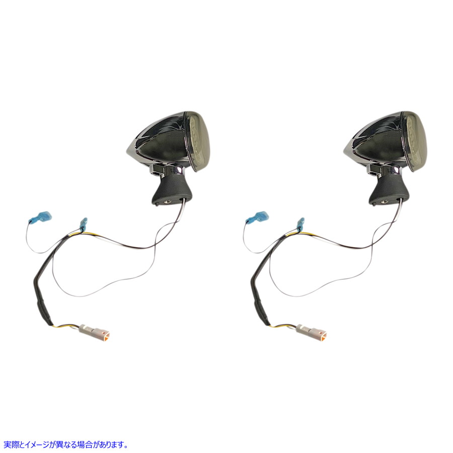 取寄せ ProbeamRYnamicRingz?フロントLEDターンシグナル カスタムダイナミクス Front LED Turn Signal - Chrome - Scout PB-SCOUT-AW-CS 20201911