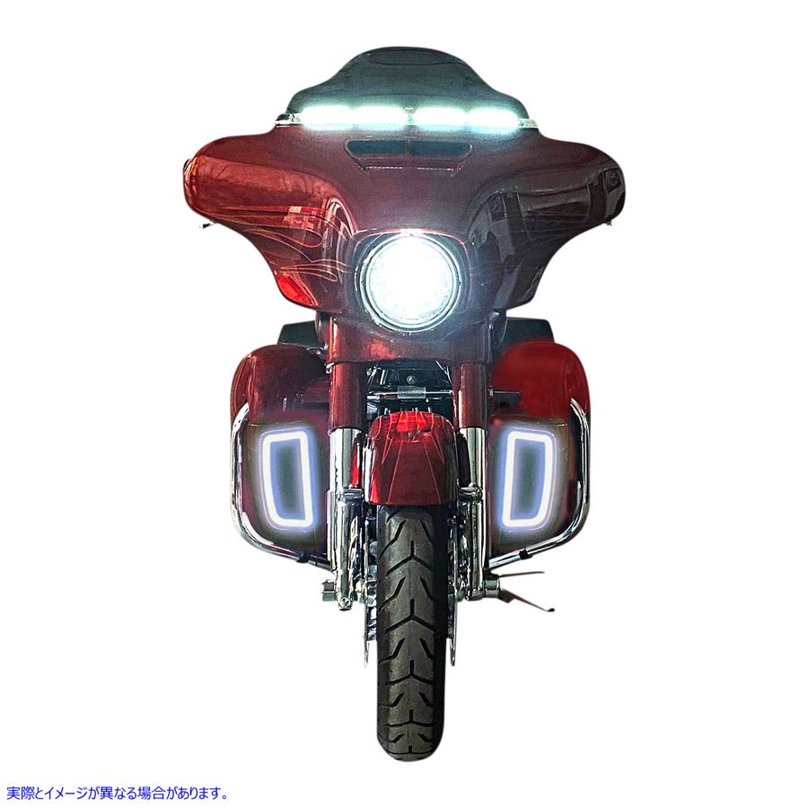 取寄せ フェアリングライトインサートの低い カスタムダイナミクス Lower Fairing Light Inserts CD-LF-AW-B 20201919