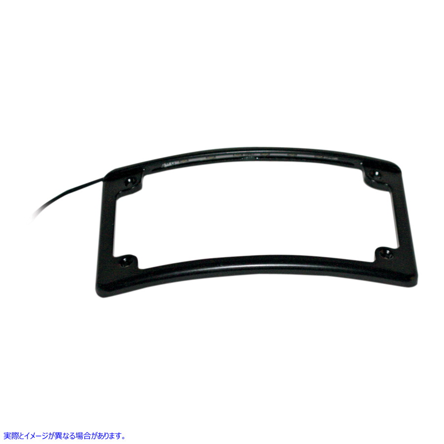 取寄せ LEDナンバープレートフレーム カスタムダイナミクス LED License Plate Frame - Black LPF-RAD-B-LP 20300630