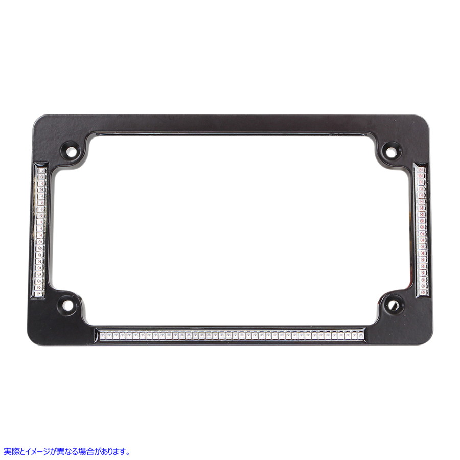 取寄せ オールインワンのナンバープレートフレーム カスタムダイナミクス License Plate Frame - Black TF04-B 20300767