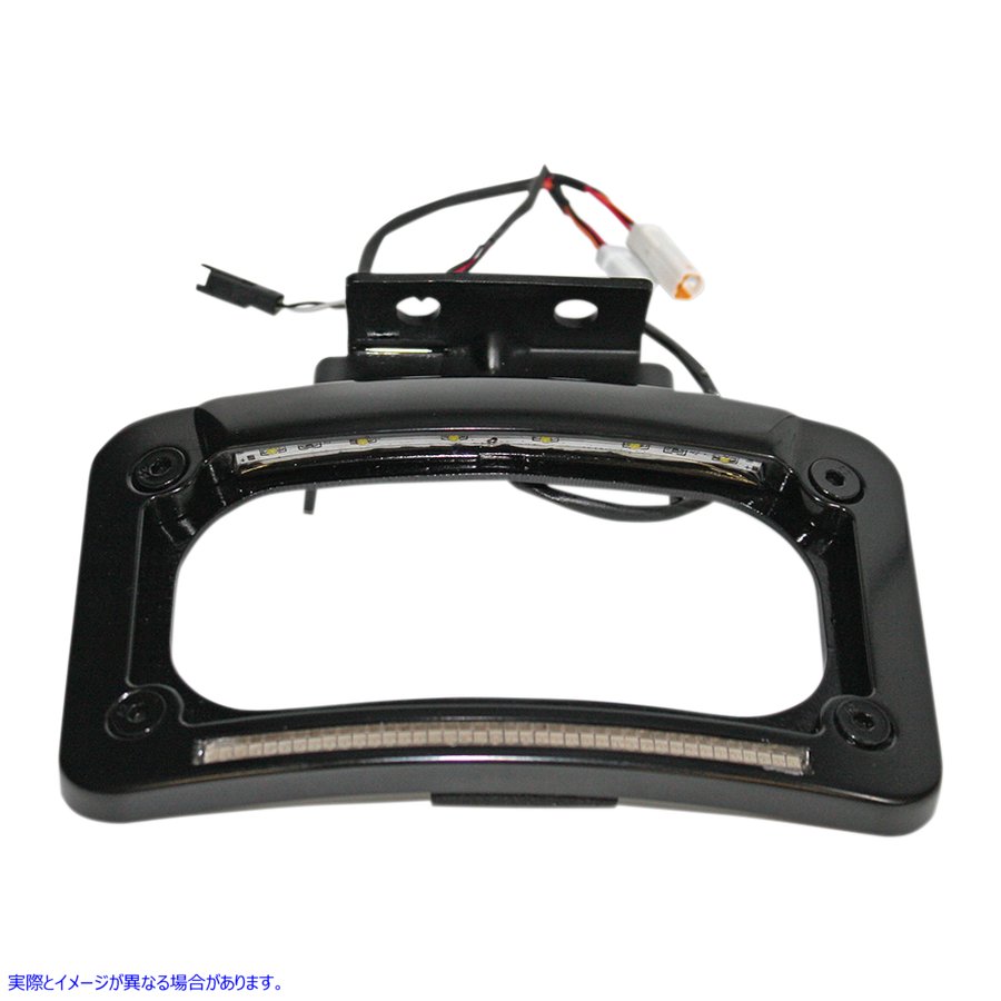 取寄せ LEDナンバープレートフレーム カスタムダイナミクス Dual-LED License Place Frame - Indian - Black CD-LP-IND-B 20301433
