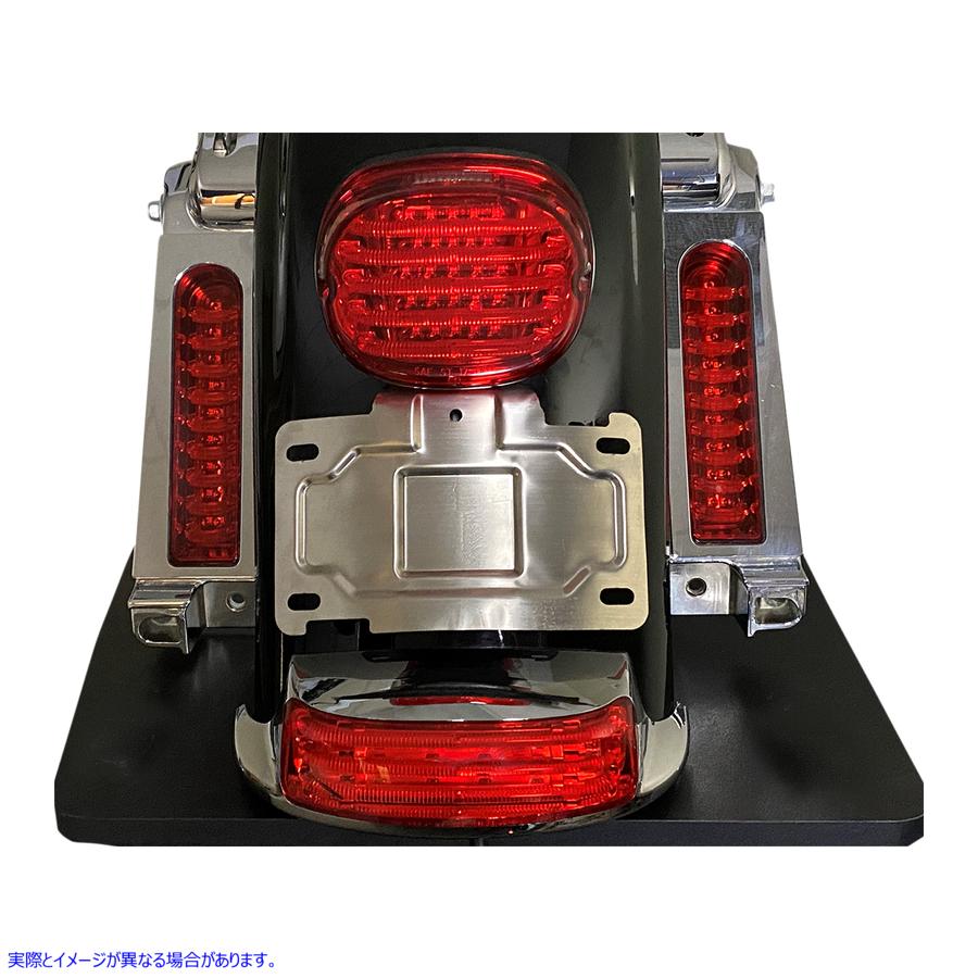 取寄せ ナンバープレートフレームマウント カスタムダイナミクス License Plate Mount/Relocation - Chrome CD-TLLP-KIT-C 20301522