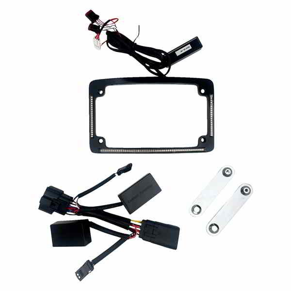 【並行輸入品】 カスタムダイナミクス オールインワン補助LEDナンバープレートフレーム TF05-23-B 20302461
