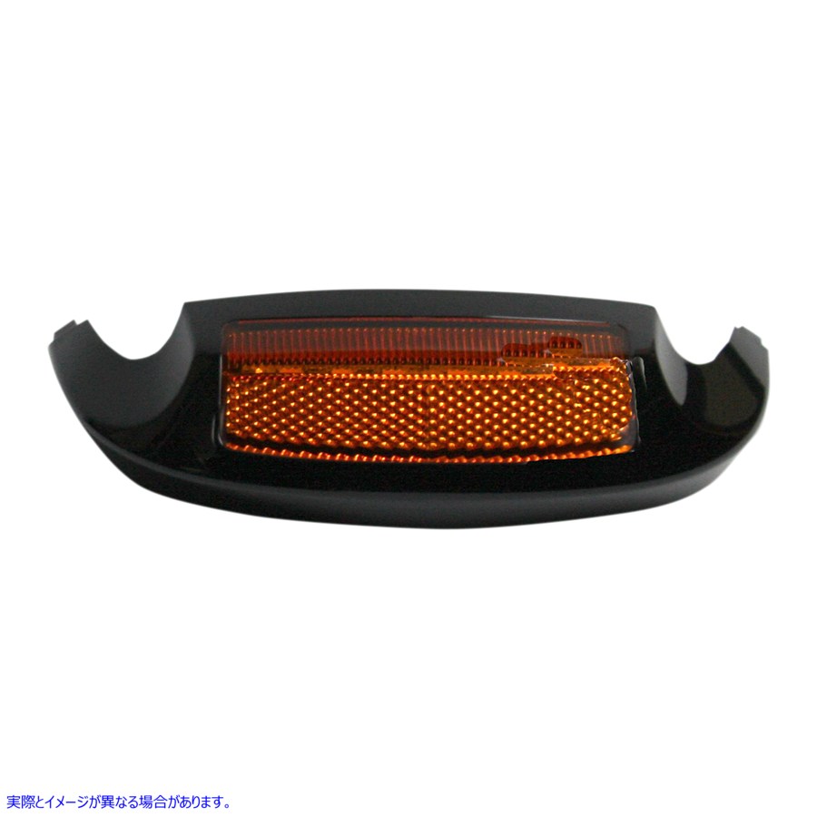 取寄せ フロントLEDフェンダーチップハウジング カスタムダイナミクス LED Front Fender Tip - Amber LED/Amber Lens - Black GEN-FT-AA-BLK 20401777