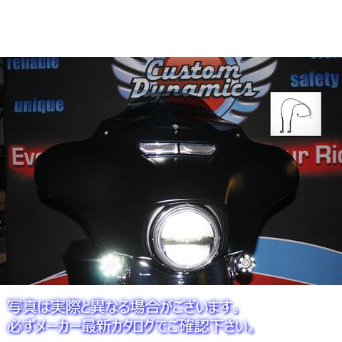 取寄せ フロントガラスベントトリムライトキット カスタムダイナミクス Fairing Vent Trim LED Light HD-VENT-LED-WHT 20401852