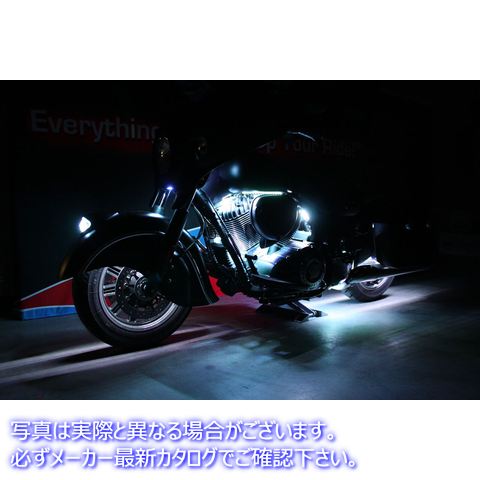 取寄せ Magic FlexIIRIndianLEDアクセントライトホイールキット カスタムダイナミクス Wheel Light - Indian - White M2WK1-IND-WHITE 20402199