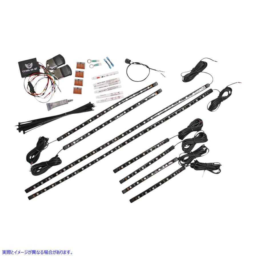 取寄せ Magical Wizards?フルそりのスノーモービルLEDアクセントライトキット カスタムダイナミクス Full Sled Snowmobile Light Kit MWZ-OR-SNOW-02 20402331