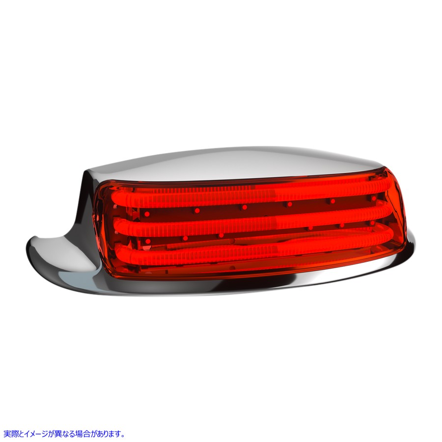 取寄せ LEDフェンダーチップテールライト カスタムダイナミクス Fender Tip Light - Red Lens - Chrome PB-FT-TOUR-R-C 20402352