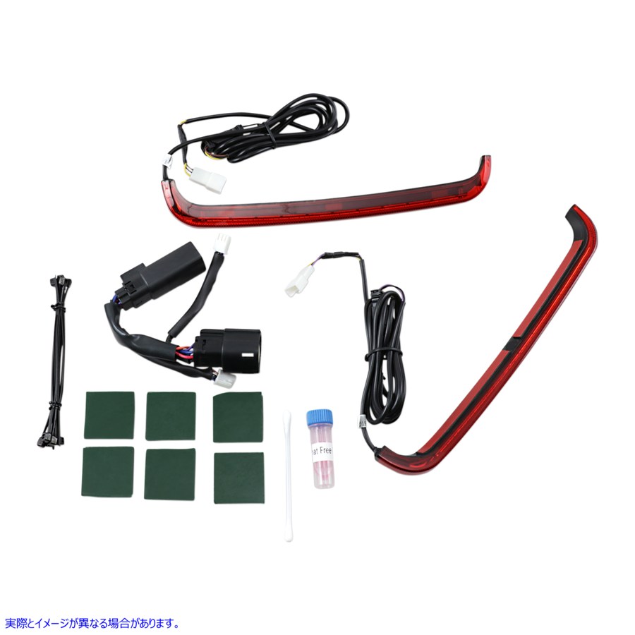 取寄せ LEDロープロファイルBAGZ?アクセントライト カスタムダイナミクス Saddlebag Lights - '10-'13 - Red Lens CD-LP-SS6-R 20402361