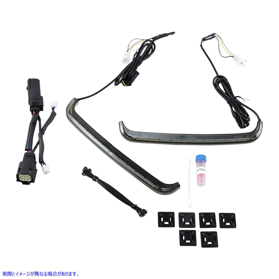 取寄せ LEDロープロファイルBAGZ?アクセントライト カスタムダイナミクス Saddlebag Lights - '10-'13 Smoke Lens CD-LP-SS6-S 20402362