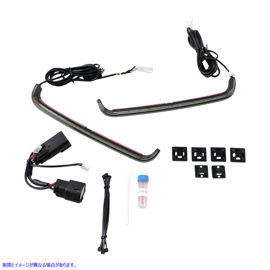 取寄せ LEDロープロファイルBAGZ?アクセントライト カスタムダイナミクス Saddlebag Lights - '09-'13 Smoked Lens CD-LP-SS8-S 20402364