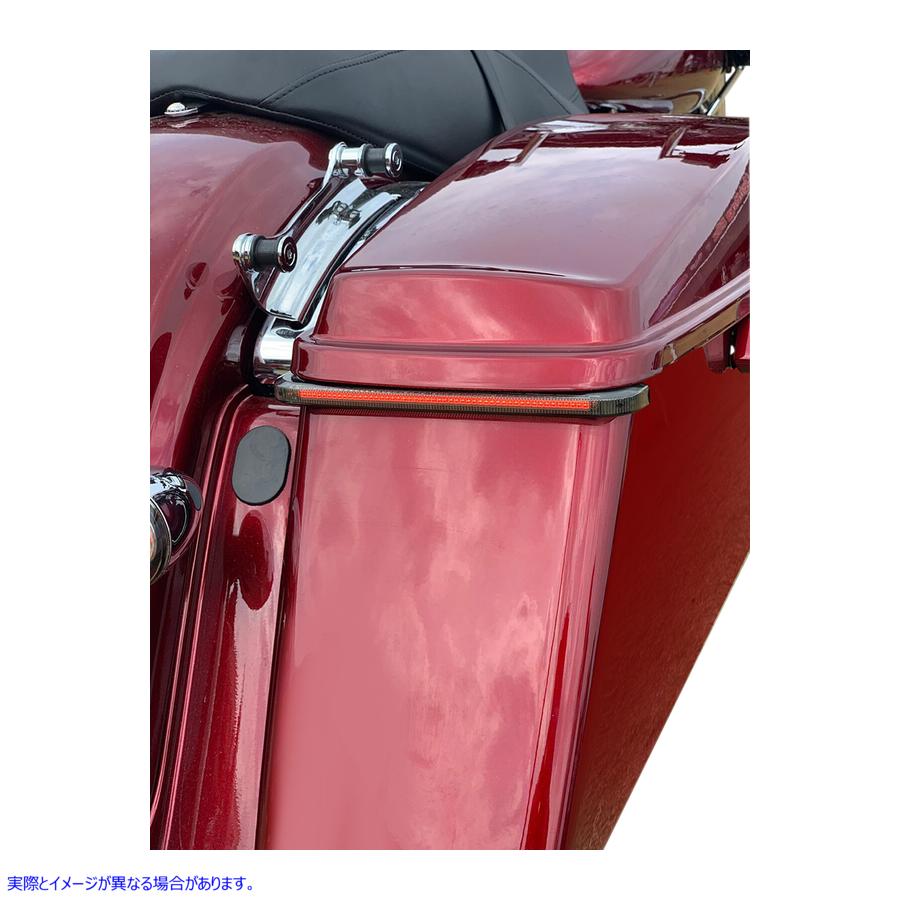 取寄せ LEDロープロファイルBAGZ?アクセントライト カスタムダイナミクス Saddlebag Lights - Smoke Lens CD-LPSEQ-BCM-S 20402438