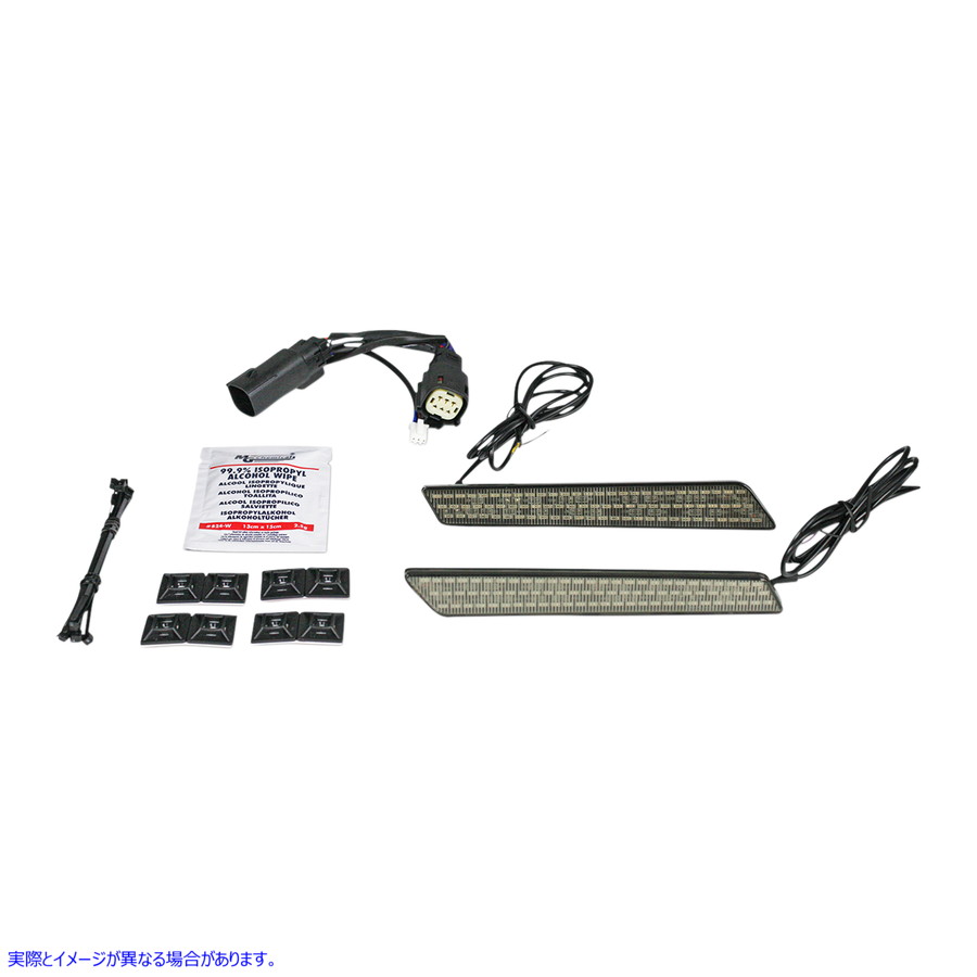 取寄せ サドルバッグラッチライト カスタムダイナミクス Saddlebag Latch Lights - Smoke CD-LATCH-BCM-S 20402476