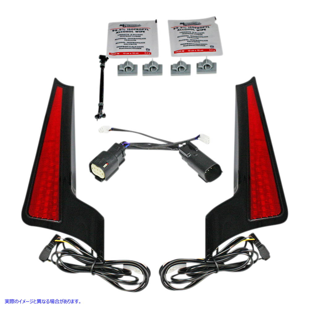 取寄せ フェイシアLEDパネル カスタムダイナミクス Fascia LED Light Panels - Black/Red CD-FASCIA-SS6RB 20402516