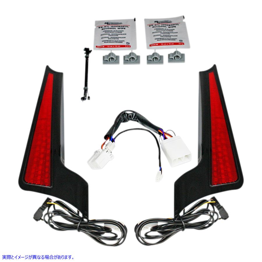 取寄せ フェイシアLEDパネル カスタムダイナミクス Fascia LED Light Panels - Black/Red CD-FASCIA-HD-RB 20402520