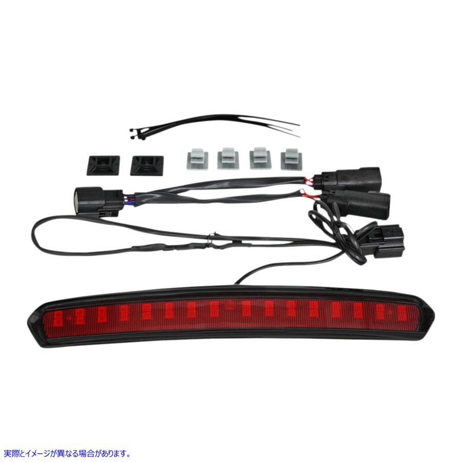 取寄せ ハイマウントツアーパック（HMT）LEDライト カスタムダイナミクス Tour Pack Lid Light - Black/Red CD-TP-LID-BR 20402524