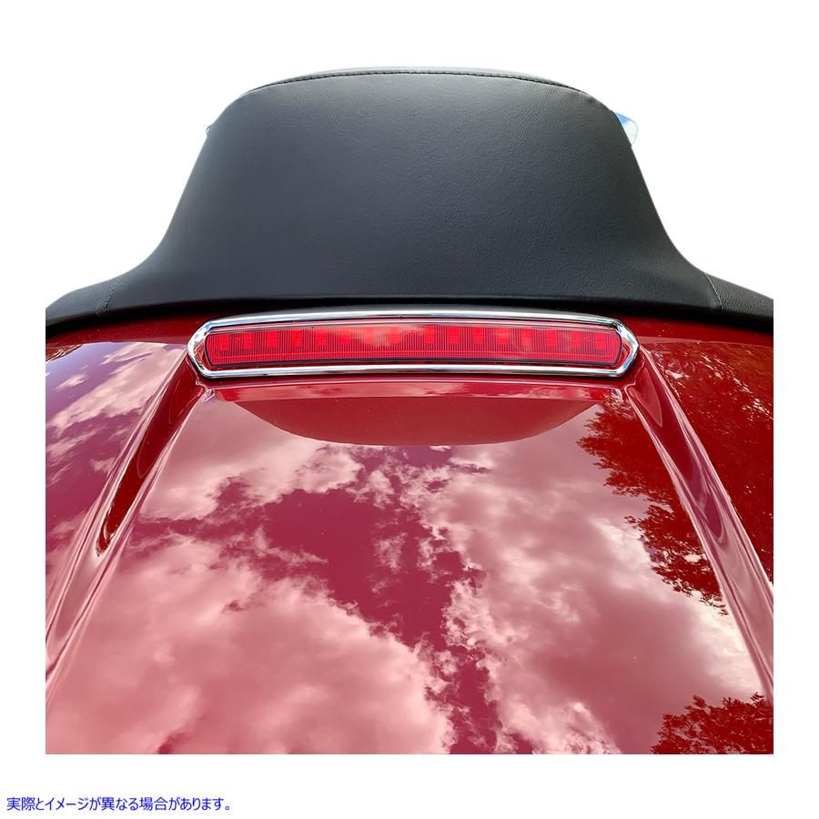 取寄せ ハイマウントツアーパック（HMT）LEDライト カスタムダイナミクス Tour Pack Lid Light - Chrome/Red CD-TP-LID-CR 20402526