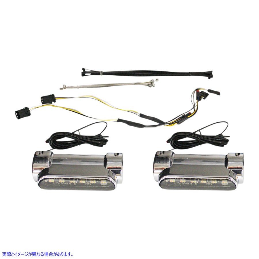 取寄せ ダイナミックアンバー/ホワイトエンジンガードLED カスタムダイナミクス Engine Guard Light - FLH - Chrome CD-CB-AW-BCM-C 20402528