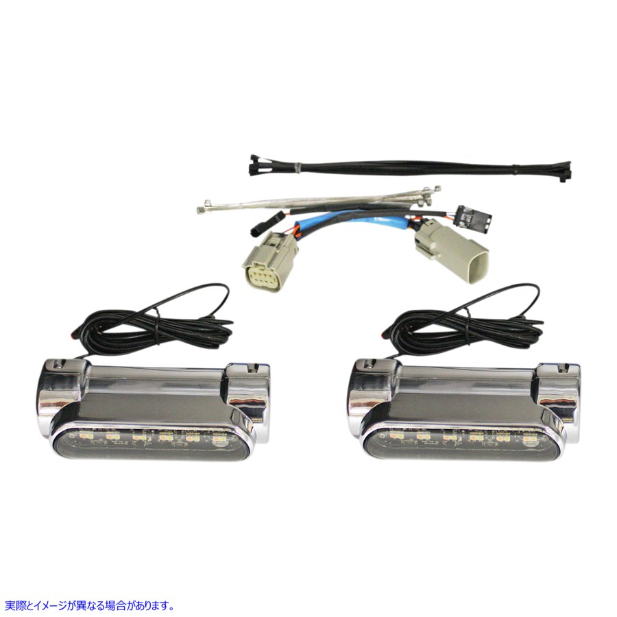 取寄せ ダイナミックアンバー/ホワイトエンジンガードLED カスタムダイナミクス Engine Guard Light - Triglide - Chrome CD-CB-AW-TKE-C 20402536